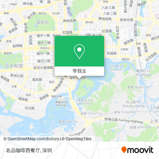 名品咖啡西餐厅地图