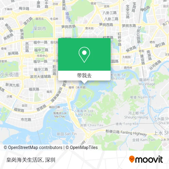 皇岗海关生活区地图