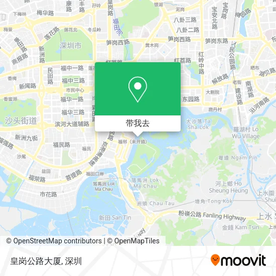 皇岗公路大厦地图