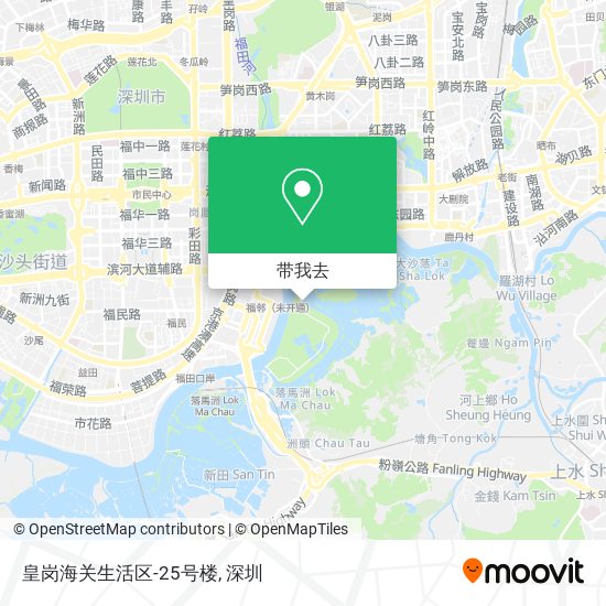 皇岗海关生活区-25号楼地图