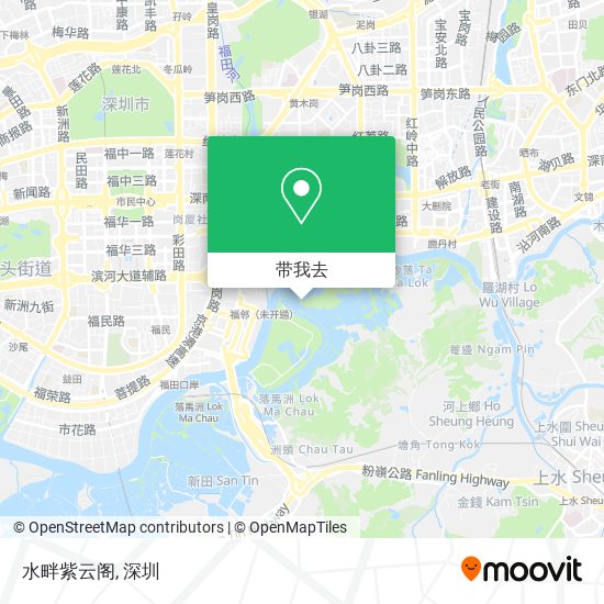 水畔紫云阁地图
