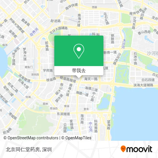 北京同仁堂药房地图