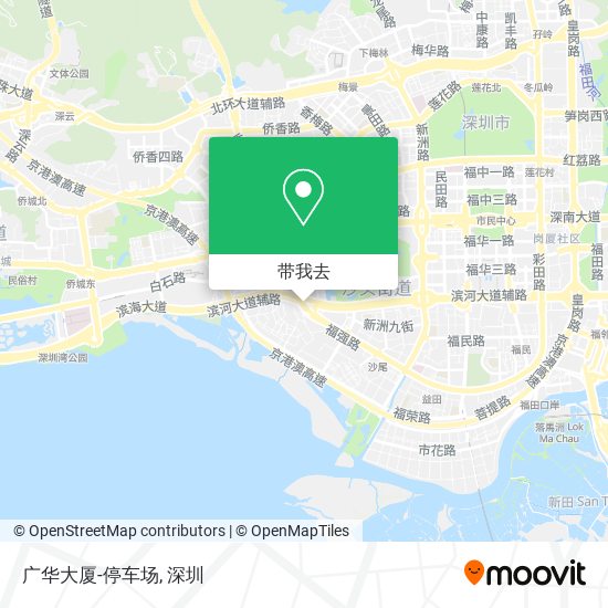 广华大厦-停车场地图