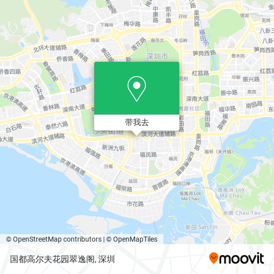 国都高尔夫花园翠逸阁地图