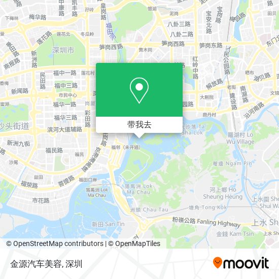 金源汽车美容地图