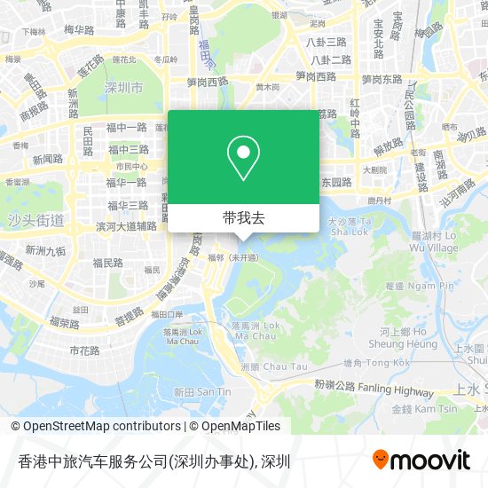 香港中旅汽车服务公司(深圳办事处)地图