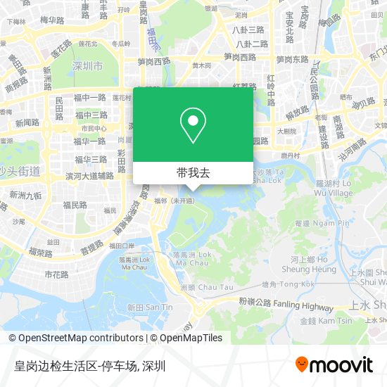 皇岗边检生活区-停车场地图