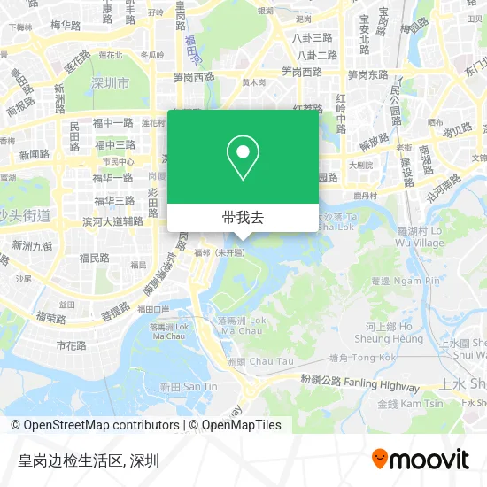 皇岗边检生活区地图