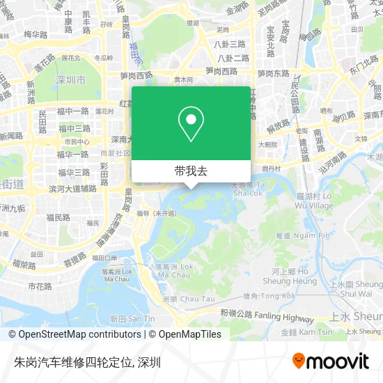 朱岗汽车维修四轮定位地图