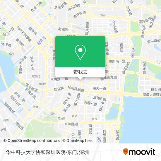 华中科技大学协和深圳医院-东门地图