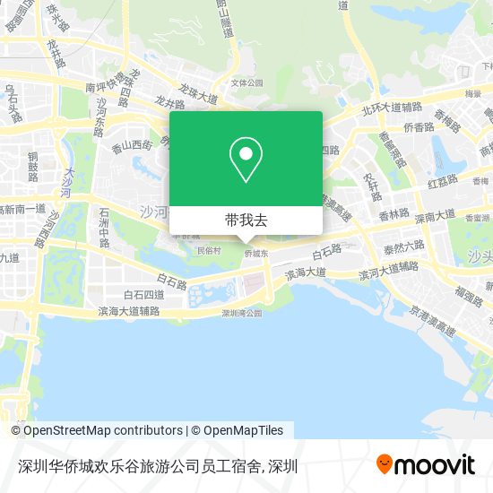 深圳华侨城欢乐谷旅游公司员工宿舍地图