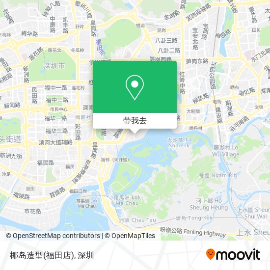 椰岛造型(福田店)地图