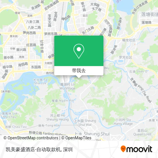 凯美豪盛酒店-自动取款机地图