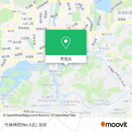 竹林烤吧(No.3店)地图