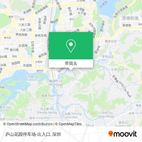 庐山花园停车场-出入口地图
