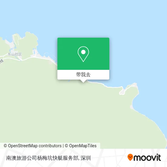 南澳旅游公司杨梅坑快艇服务部地图
