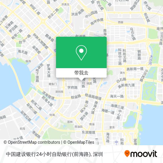 中国建设银行24小时自助银行(前海路)地图