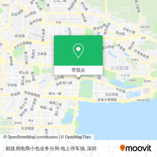 邮政局电商小包业务分局-地上停车场地图