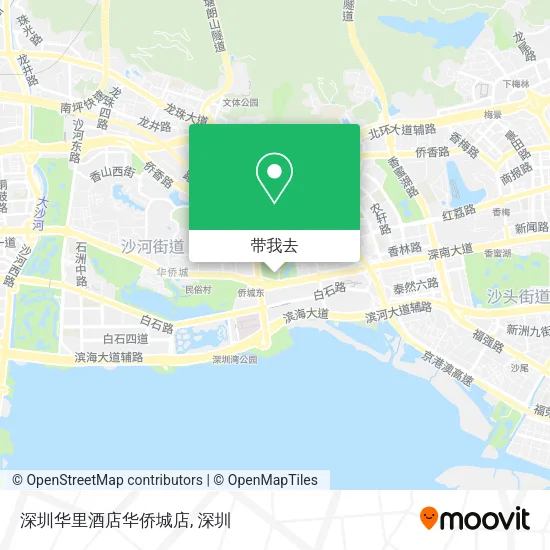 深圳华里酒店华侨城店地图