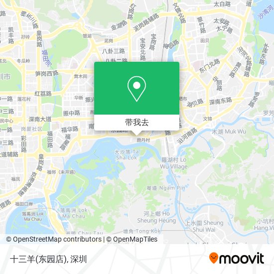 十三羊(东园店)地图
