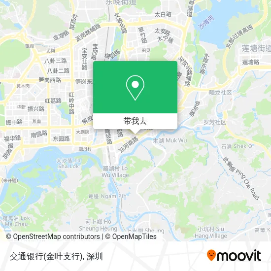 交通银行(金叶支行)地图