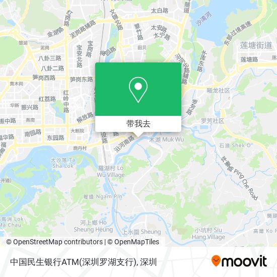 中国民生银行ATM(深圳罗湖支行)地图