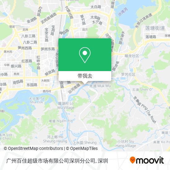 广州百佳超级市场有限公司深圳分公司地图