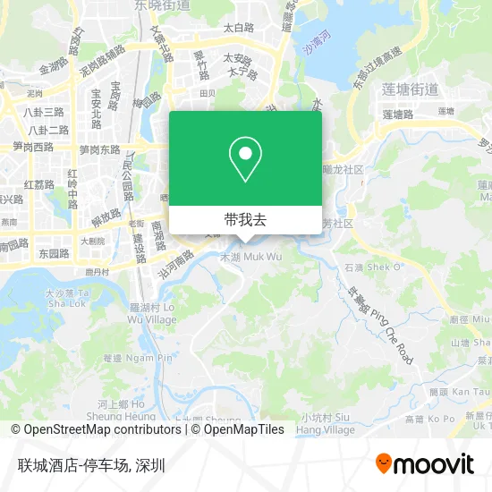 联城酒店-停车场地图