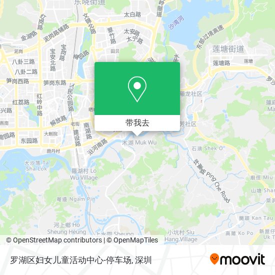罗湖区妇女儿童活动中心-停车场地图