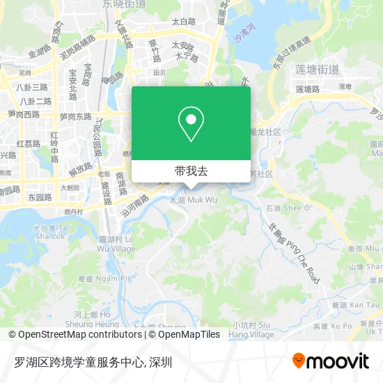 罗湖区跨境学童服务中心地图