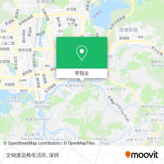 文锦渡边检生活区地图