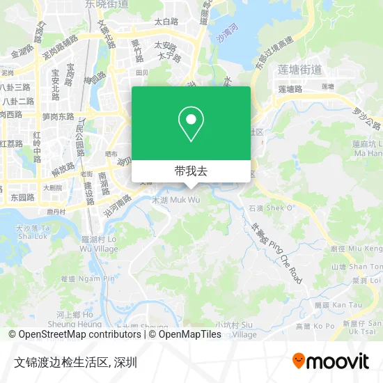 文锦渡边检生活区地图