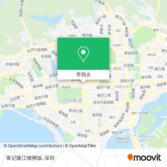 黄记隆江猪脚饭地图