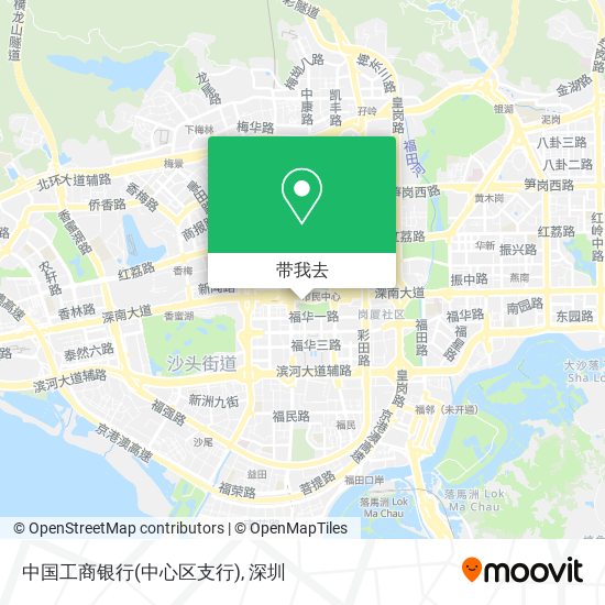 中国工商银行(中心区支行)地图