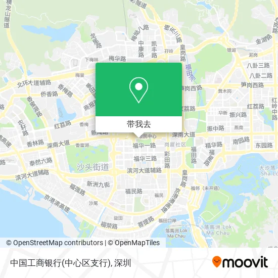 中国工商银行(中心区支行)地图