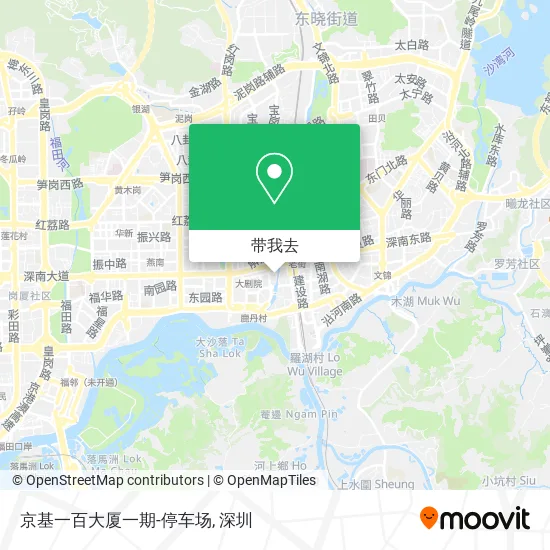 京基一百大厦一期-停车场地图