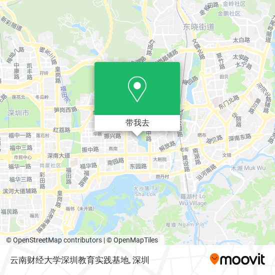 云南财经大学深圳教育实践基地地图