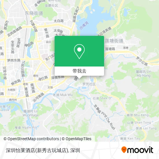 深圳怡莱酒店(新秀古玩城店)地图