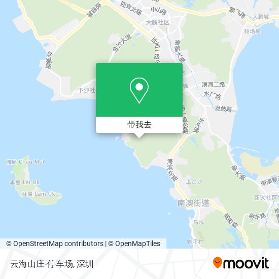 云海山庄-停车场地图
