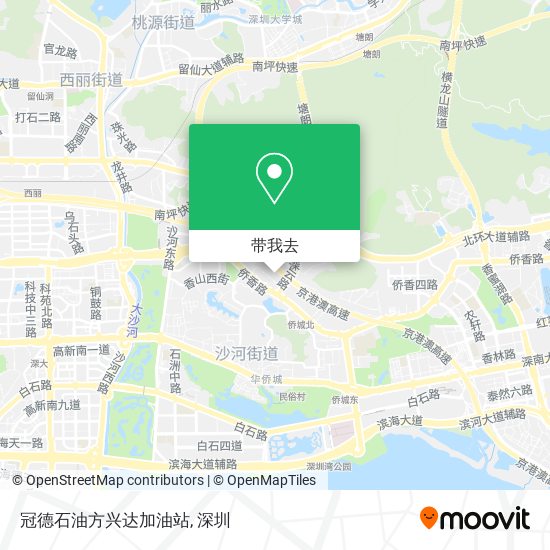 冠德石油方兴达加油站地图