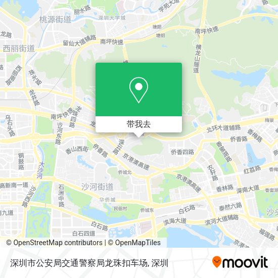 深圳市公安局交通警察局龙珠扣车场地图