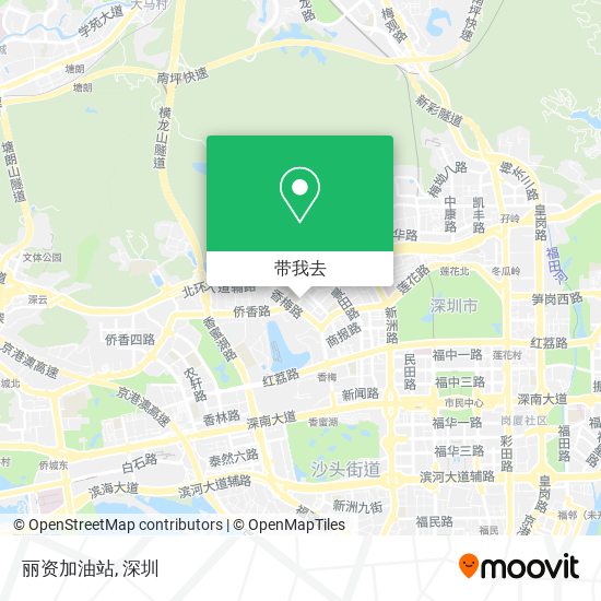 丽资加油站地图