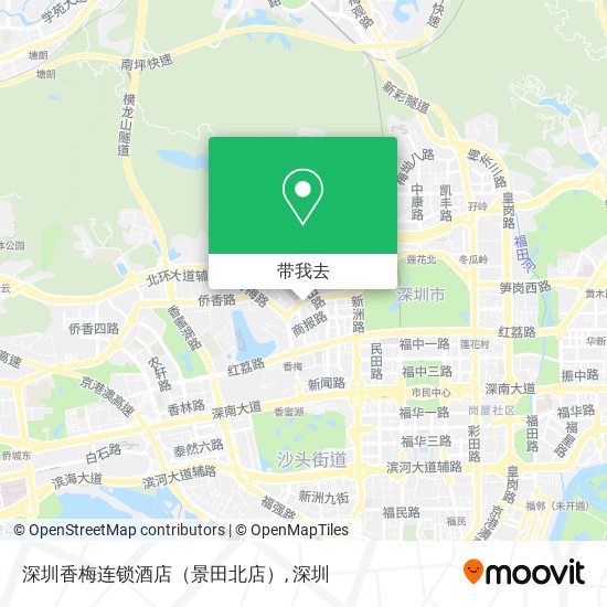 深圳香梅连锁酒店（景田北店）地图
