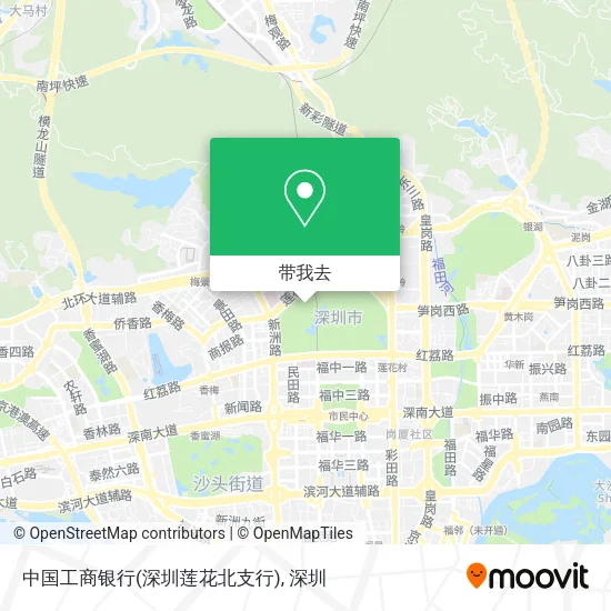 中国工商银行(深圳莲花北支行)地图