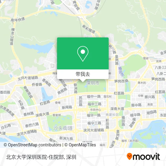 北京大学深圳医院-住院部地图