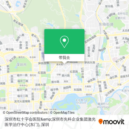 深圳市红十字会医院&amp;深圳市先科企业集团激光医学治疗中心(东门)地图