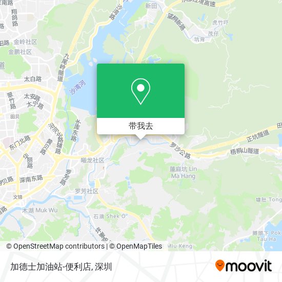 加德士加油站-便利店地图