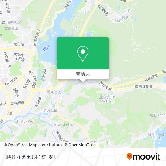 鹏莲花园五期-1栋地图