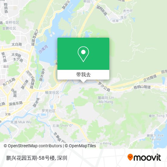 鹏兴花园五期-58号楼地图