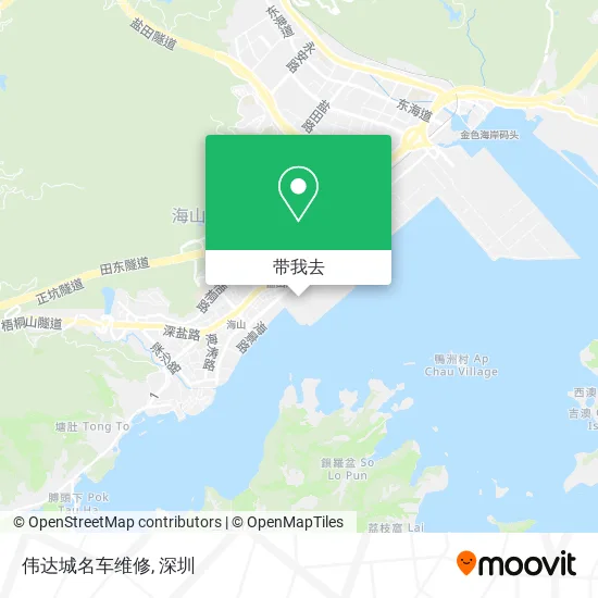 伟达城名车维修地图